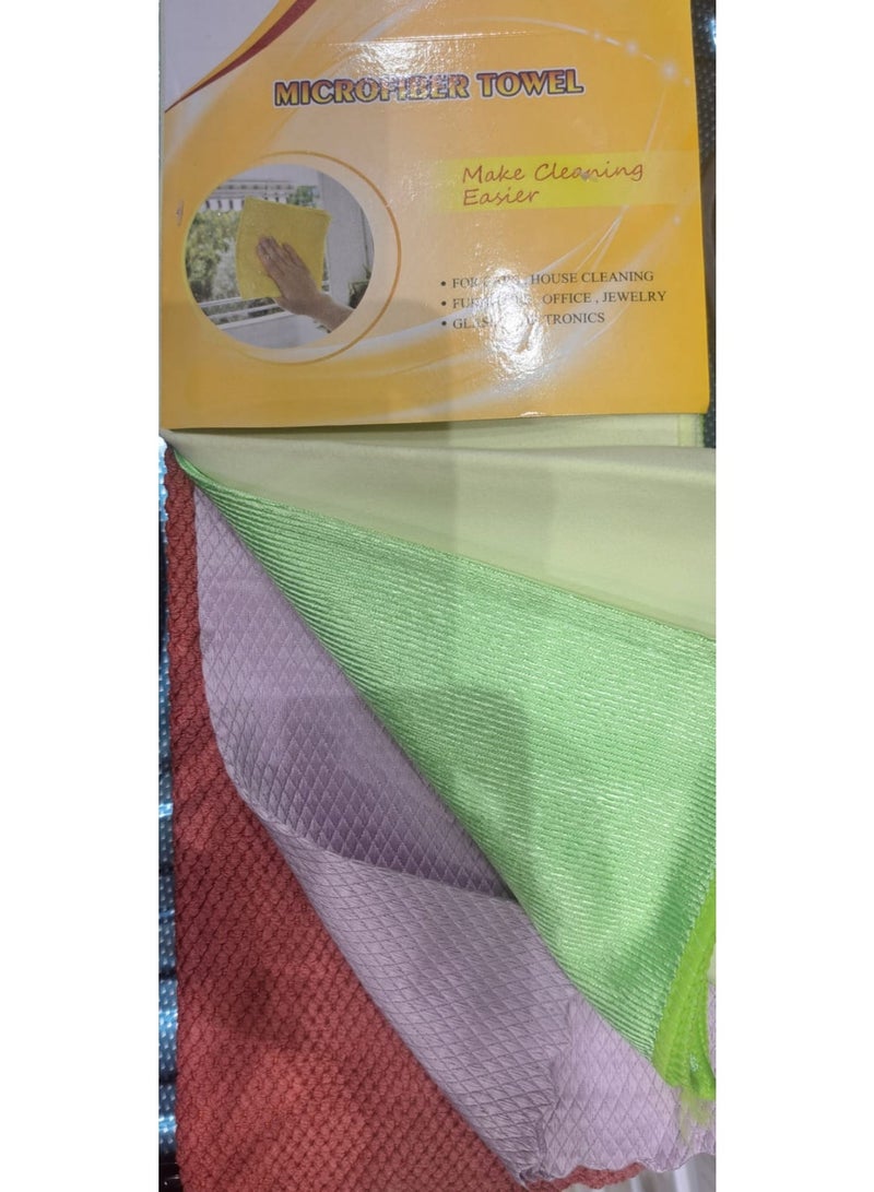 Microfiber towel 4pieces Pack for All Cleaning Purposes - Image 1